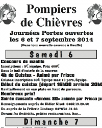 Card image Journées portes ouvertes des pompiers de Chièvres